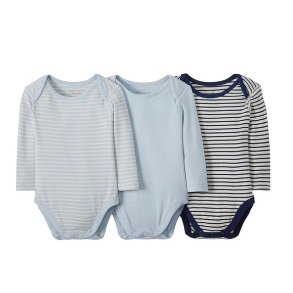 Hanna Andersson Other - NWT Hanna Andersson Organic Cotton 3 Pack Long Sleeve Onesie Tees